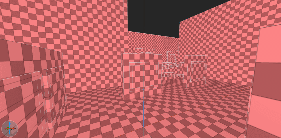 screenshot of gallery map with no textures on models